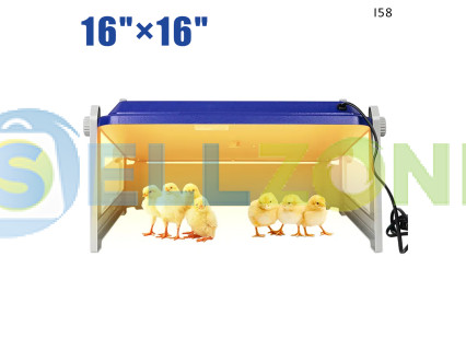 Θερμαντικό με πάνελ θέρμανσης 16x16 για πουλιά και κοτόπουλα έως 30 τεμάχια – I58